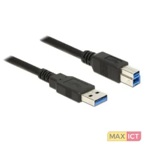 DeLOCK 85065 USB-kabel USB 3.2 Gen 1 (3.1 Gen 1) 0,5 m USB A USB B Zwart