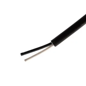 Kabel 2-aderig 2x1.5mm2 zwart- zwart/wit (50m)